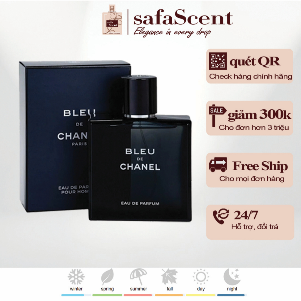 [FULL SEAL] Bleu De Chanel Eau De Parfum - 100ml