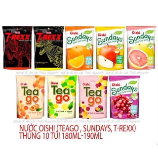 bán sỉ 1 thùng 50 gói nước trái cây oishi nhiều vị thơm mát, thanh nhiệt thơm ngon giá rẻ