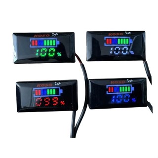  Đồng hồ báo volt koso v2 kèm pat gắn 9-150v có vạch phần trăm volt giúp cho chúng ta biết xe sắp hết điện 