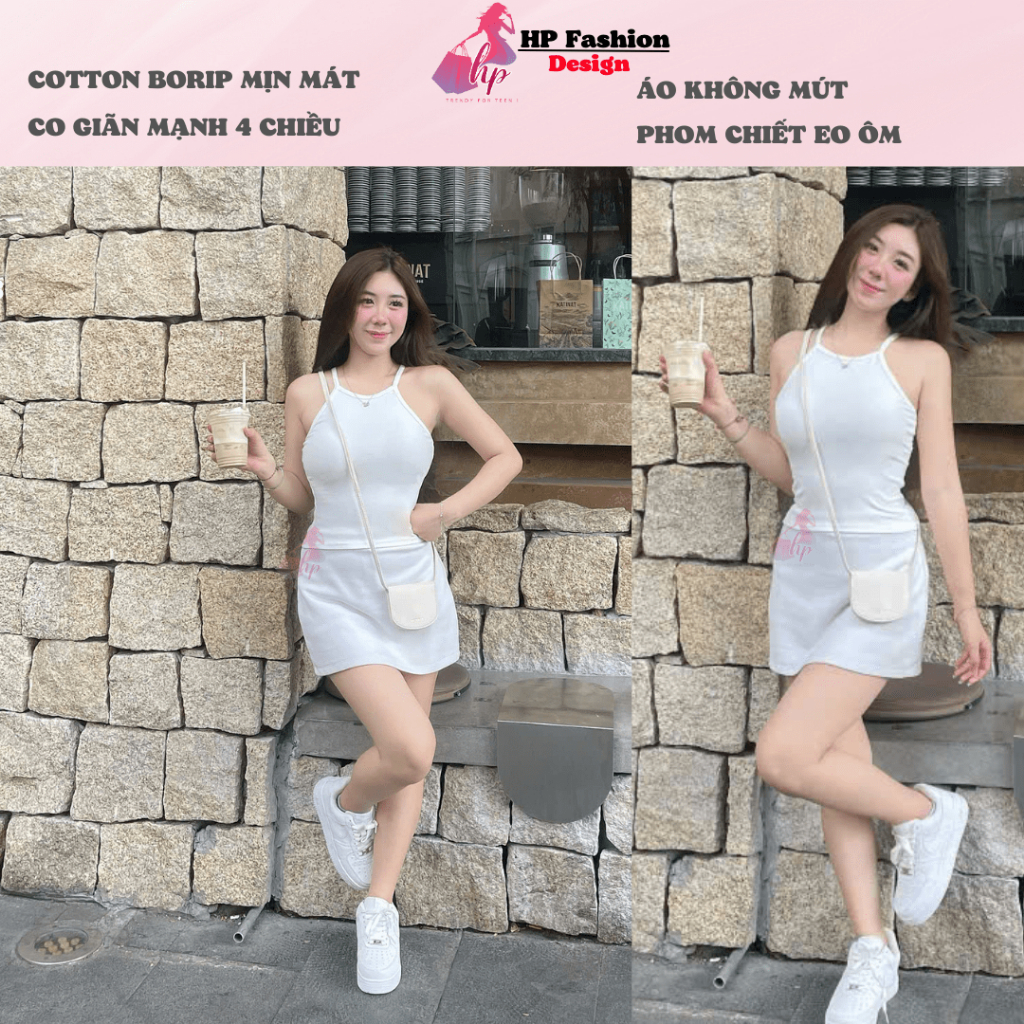 [XẢ KHO TẾT]Áo yếm dây ba lỗ trơn basic dáng dài chiết eo ôm body,áo kiểu nữ  không mút có bigsize  hè HP32 | BigBuy360 - bigbuy360.vn