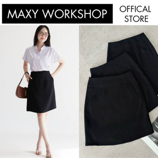 Chân váy dài ngang gối Basic Midi Skirt Maxy Workshop