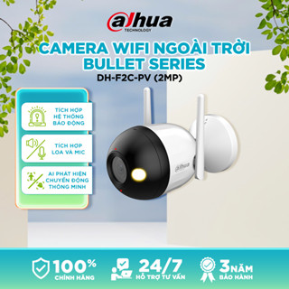 Camera Wifi ngoài trời DAHUA Bullet C1 (2MP/4MP) I Cảnh báo chủ động, đàm thoại 2 chiều, chống nước [DH-F2C-PV/4]