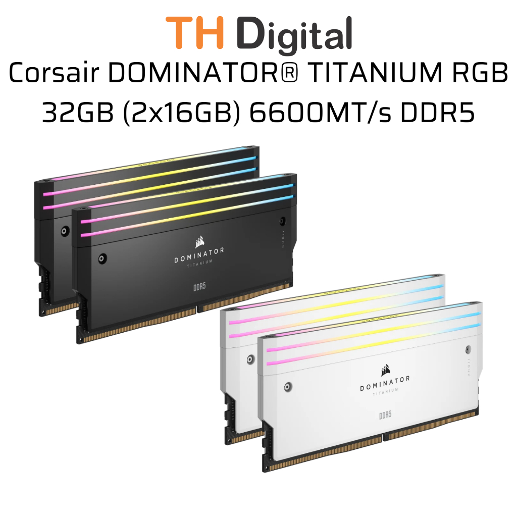 Ram PC Corsair DDR5 6600MT/s 32GB 2x16GB XMP 3.0 DOMINATOR TITANIUM CMP32GX5M2X6600C32