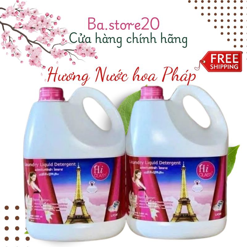 Nước Giặt Xả Hương Nước Hoa Pháp Hiclass 3000ml Thái Lan