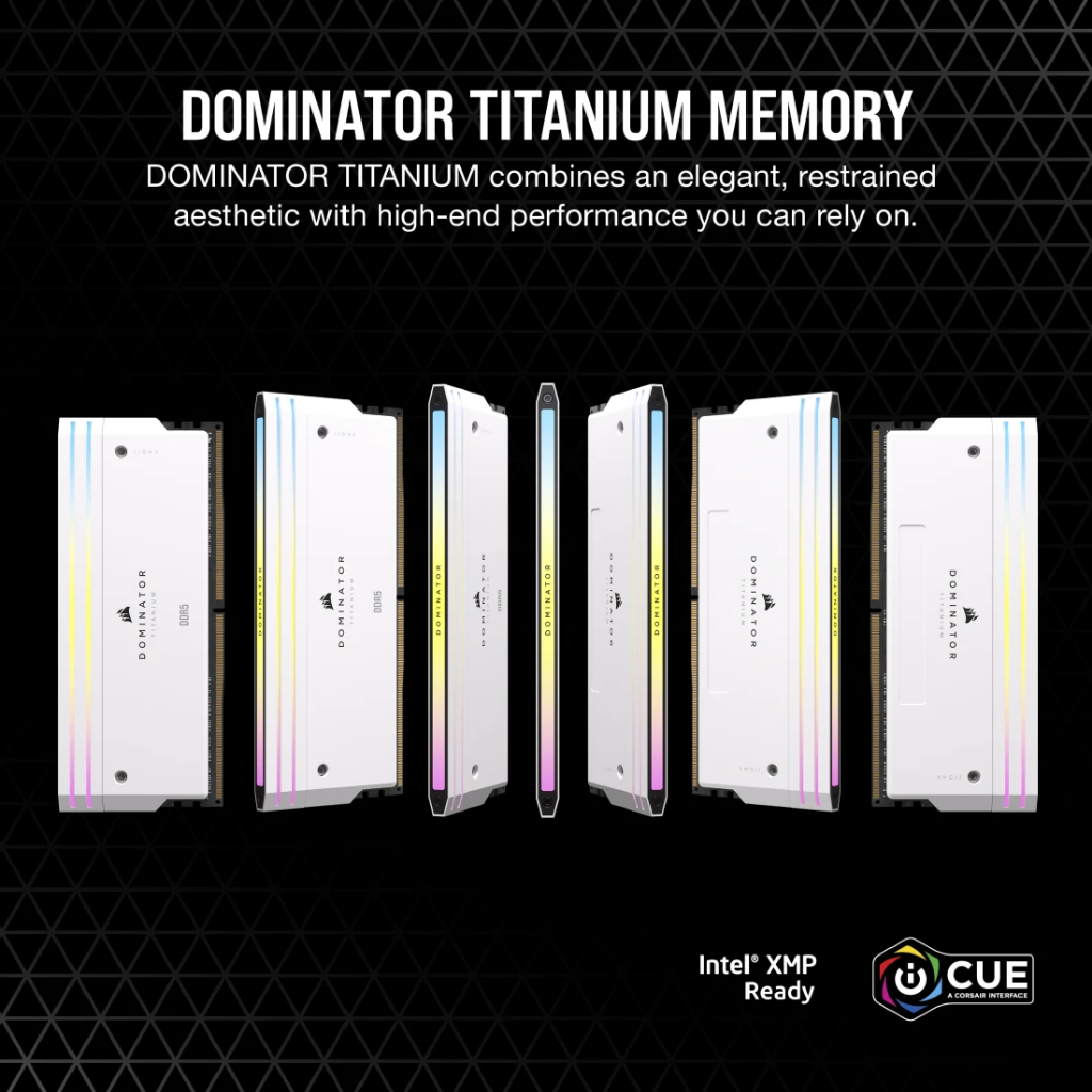 Ram PC Corsair DDR5 6000MT/s 64GB 2x32GB XMP 3.0 DOMINATOR TITANIUM CMP64GX5M2B6000C30W