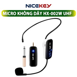   CHINH HÃNG  Mic Không Dây Cao Cấp HX-002W Sử Dụng Sóng UHF Kết Nối Loa Trợ Giảng Loa Kéo Amly ⚡BH 1 NĂM⚡ 