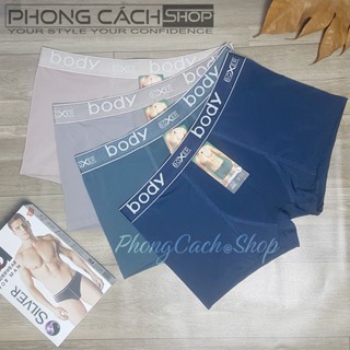 Body silver - Quần boxer nam vải thun lạnh pha lụa siêu mát - Sịp đùi BODY Silver 802