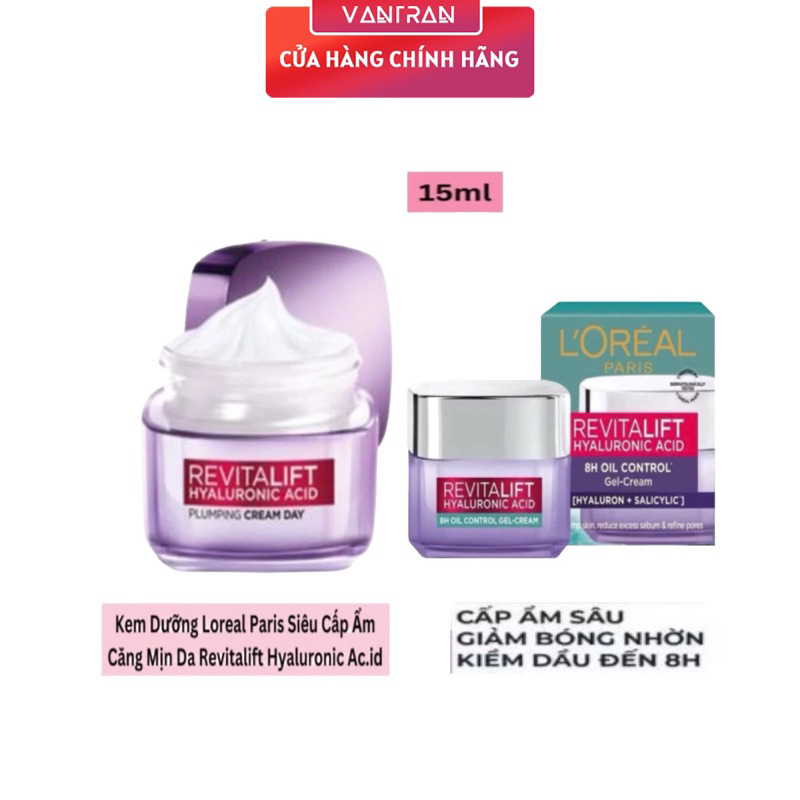 (Mini Full box 15ml) Kem dưỡng da mini L'oreal (Loreal) Paris các loại