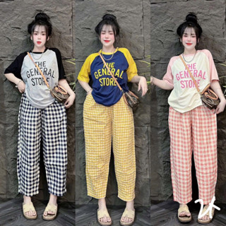 Labubu sét bộ cộc quần bagy lửng, bộ cộc nữ mặc nhà áo thun gân tăm quần vải thô  dạng BAGGY  hình thật Xưởng May Thu Lê