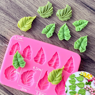 Khuôn silicon khuôn lá cây thái lá gân to mã LG9