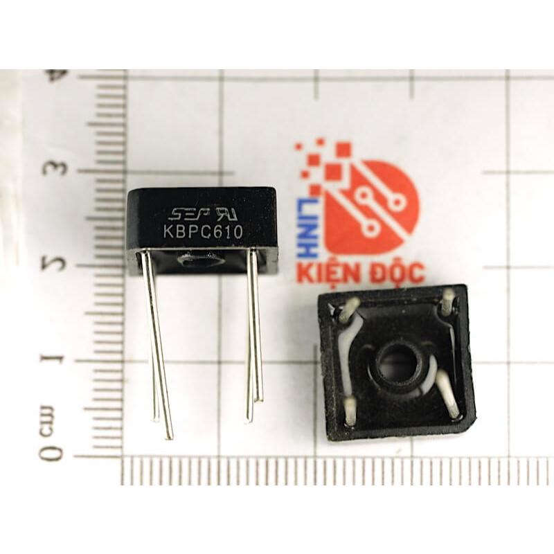 [Combo 10 chiếc] KBPC610 Diode cầu 6A/1000V