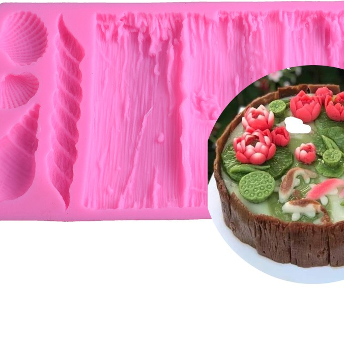 Khuôn Silicon Ốp Gỗ Kèm Ốc