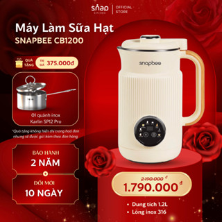 Máy Làm Sữa Hạt Đa Năng SNAPBEE CB1200 1.2L, Độ Ồn Thấp Dễ Sử Dụng [Snap Kitchen]