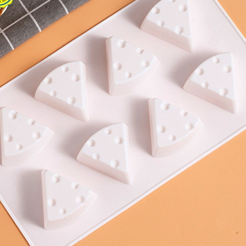 Khuôn silicon 8 miếng phô mai cỡ nhỏ