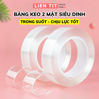 Băng Dính 2 Mặt Siêu Dính Băng Keo Nano Trong Suốt 3cm*3m Dán Tường Dính Mọi Bề Mặt Tiện Lợi
