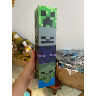 Bình đựng nước Minecraft hình đuốc hình nhân vật độc lạ