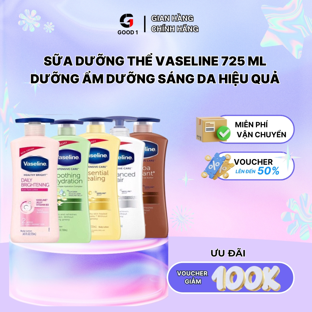 Sữa dưỡng thể Vaseline 725ml từ Mỹ