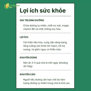 Chà Là Rời Health Nuts - Nhập Khẩu Tunisia | Tự Nhiên, Dẻo Ngọt, Giàu Dinh Dưỡng