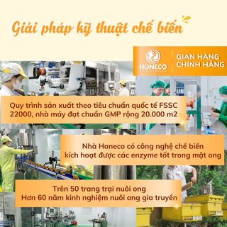 Mật ong hoa rừng Honeco 1 lít,  860g - Ocop 4 Sao Mật ong rừng tự nhiên tiêu chuẩn xuất khẩu
