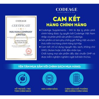 TPBVSK Viên chống nắng hỗ trợ sáng da CodeAge Polyphenols Broad Spectrum 120 viên, hỗ trợ cải thiện thâm nám sáng