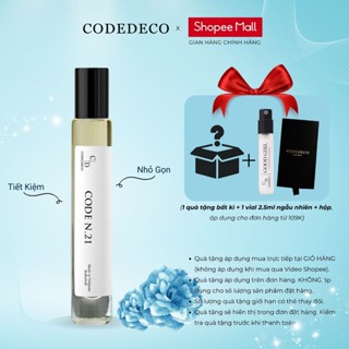 Tinh dầu thơm nam CODEDECO Code N.21 10ml dạng lăn - Phóng khoáng, Nam tính, Cuốn hút