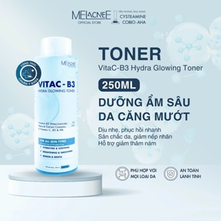 Toner dưỡng sáng, cấp ẩm, se nhỏ chân lông MELacneE VitaC-B3 Hydra Glowing Toner 250ml