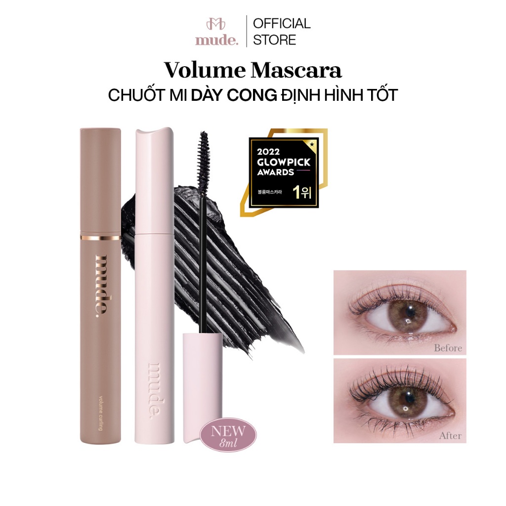 [SĂN DEAL KHAI XUÂN] Mascara Chuốt Dày Mi Định Hình Mi Tốt mude Inspire Volume Curling Mascara (10ml & 8ml) | BigBuy360 - bigbuy360.vn