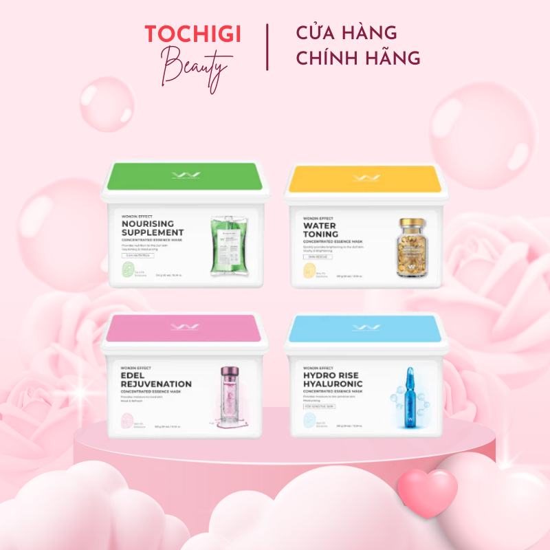 Hộp 30 Miếng Mặt Nạ Giúp Cấp Nước, Phục Hồi, Dưỡng Sáng, Chống Lão Hóa WonJin 350g