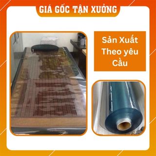 Tấm Nhựa Dẻo PVC Trong Suốt Dày 1mm; 0,8mm; 0,6mm; 0,3mm(Chải Giường Spa, Che Nắng, Mưa, Chải Bàn Ăn, Chắn Gió Điều Hoà)