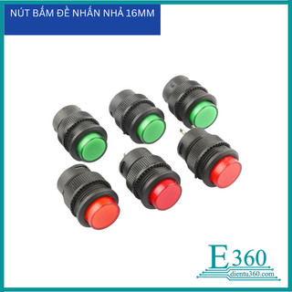 Nút Bấm Đề Nhấn Nhả 16mm (5Pcs)