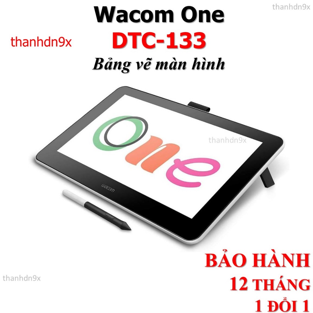Bảng Vẽ Điện Tử Wacom One DTC-133 - chính hãng - bảng vẽ màn hình