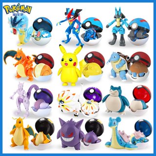  Mô Hình Quả Cầu Pokemon Lắp Ghép Biến Hình Đồ Chơi Sáng Tạo Cho Bé Full Box 