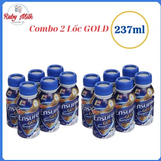  Combo 2 Lốc Sữa pha sẵn Ensure Gold 237ml  12 chai  