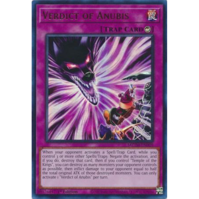 thẻ bài yugioh chính hãng Verdict of Anubis - MZTM-EN009 - Ultra Rare 1st Edition