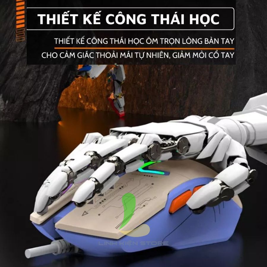 Chuột Gaming Có Dây XUNFOX H6 - Chuột Chơi Game Thiết Kế Công Thái Học, Led RGB Switch Phản Hồi Siêu Nhanh | BigBuy360 - bigbuy360.vn