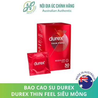 [Mẫu mới] Bao cao su mỏng dai Durex Thin Feel 30 cái Úc
