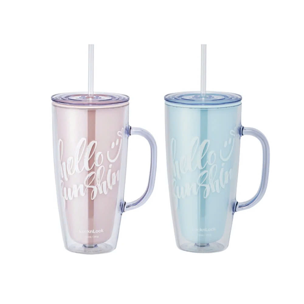 Ly Nhựa 2 Lớp LocknLock Double Wall Cold Cup HAP503 Dung Tích 720ml, 2 Màu, Kèm Ống Hút và Tay Cầm - K-MALL | BigBuy360 - bigbuy360.vn