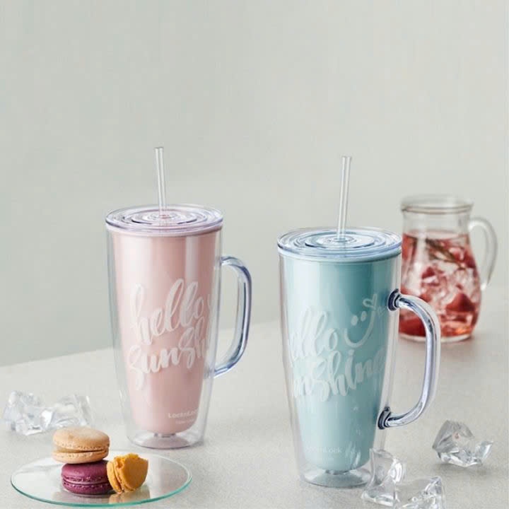 Ly Nhựa 2 Lớp LocknLock Double Wall Cold Cup HAP503 Dung Tích 720ml, 2 Màu, Kèm Ống Hút và Tay Cầm - K-MALL | BigBuy360 - bigbuy360.vn