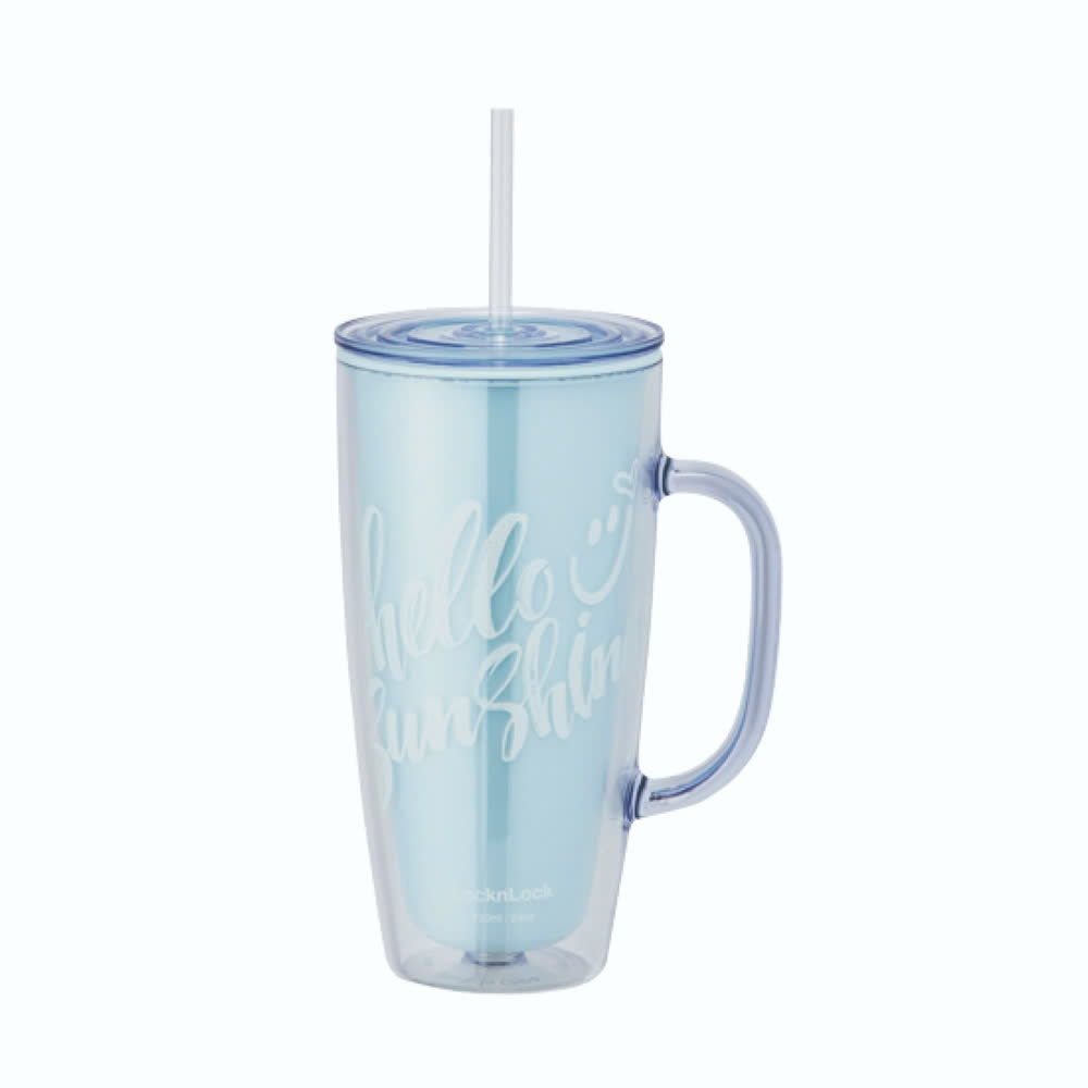 Ly Nhựa 2 Lớp LocknLock Double Wall Cold Cup HAP503 Dung Tích 720ml, 2 Màu, Kèm Ống Hút và Tay Cầm - K-MALL | BigBuy360 - bigbuy360.vn