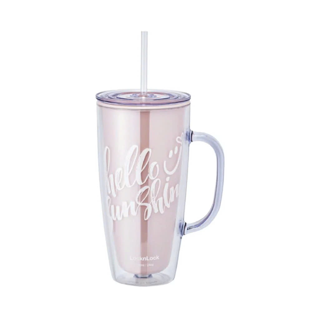 Ly Nhựa 2 Lớp LocknLock Double Wall Cold Cup HAP503 Dung Tích 720ml, 2 Màu, Kèm Ống Hút và Tay Cầm - K-MALL | BigBuy360 - bigbuy360.vn