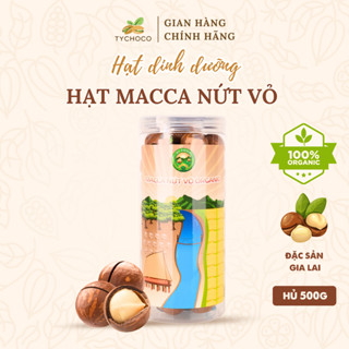 Hạt Macca Nứt Vỏ Organic Gia Lai Loại 1 Giàu Dinh Dưỡng Giảm Cân Ăn Kiêng Hộp 500g Hạt Size Trung