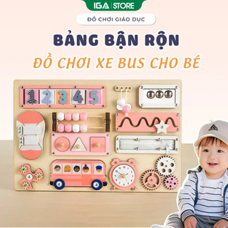Bảng bận rộn bảng đồ chơi xe bus thông minh cho  - KAP01