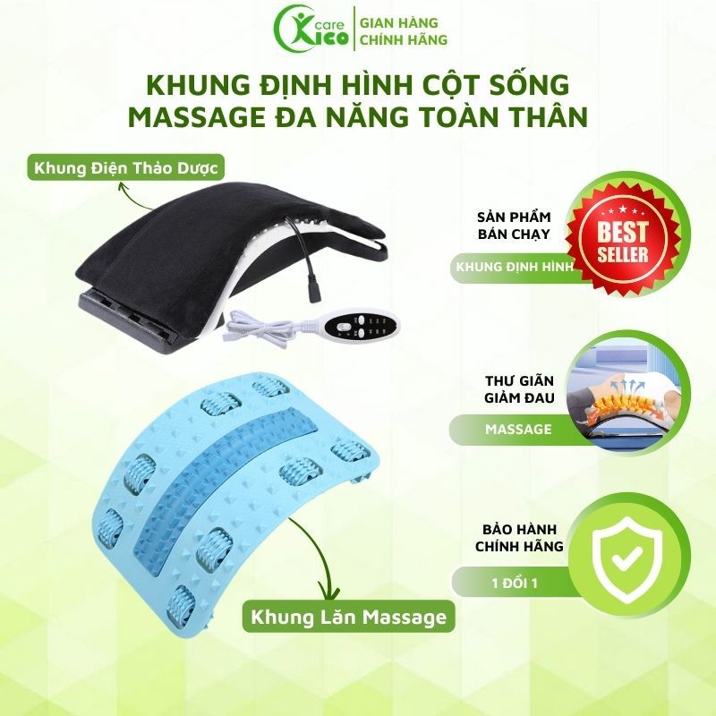 Khung massage cột sống Topbody, khung nắn chỉnh cột sống toàn thân thư giãn thắt lưng Kicocare
