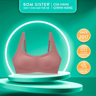 Áo lót su mút mỏng, áo ngực nữ không gọng, dây liền không viền, mút tháo rời được BOM SISTER MU0310