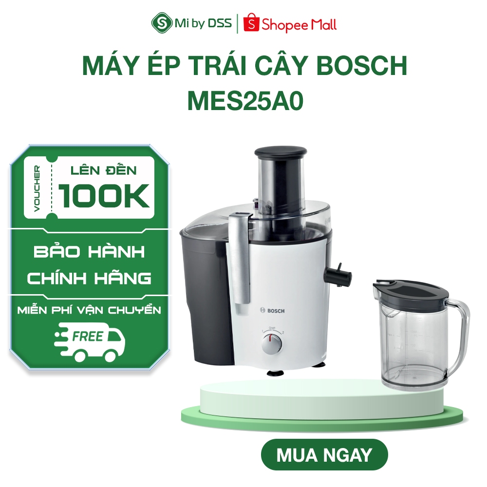Máy Ép Trái Cây Vita Juice 2 Bosch MES25A0 700W - Hàng Chính Hãng - Bảo Hành 24 Tháng