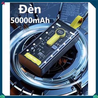 Pin Sạc Dự Phòng trong suốt sạc nhanh  80.000MAH 50000MAH đèn Led sạc nhiều thiết bị dung lượng lớn new