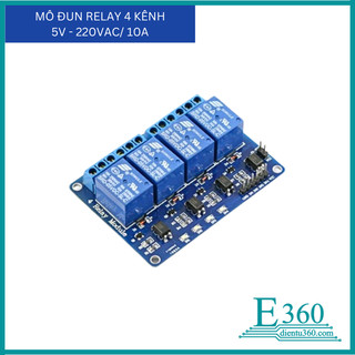 Module Relay 4 Kênh 5V - 220VAC / 10A