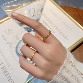 Nhẫn nữ titan Matte 2mm VG