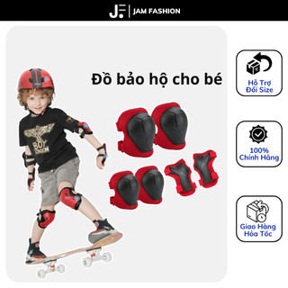 Đồ bảo hộ trẻ em, bộ bảo vệ chân tay cho bé lúc trượt patin, ván trượt, đi xe đạp đủ màu cho bé