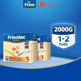 Bộ 2 Hộp Sữa Bột Friso Gold 3 Hộp Giấy 2kg x 2
